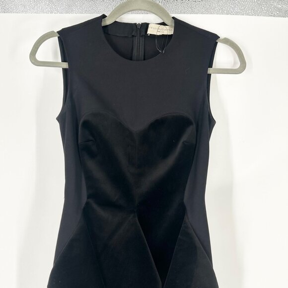 Stella McCartney Velvet Peplum Waist Pencil Dress - Picture 5 of 8